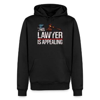 Anwalt Rechtsanwalt Jura Richter Recht Geschenk 28 - Männer Premium Bio Hoodie - Schwarz - Vorne - Nico (187cm)