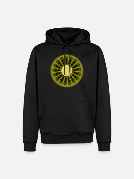 KIWI - Men’s Premium Organic Hoodie - black