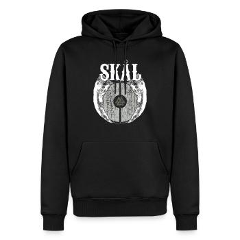Viking Viking Valhalla Odin Thor Nordmann Skal - Sweat à capuche Premium bio Homme - noir - Devant - Nico (187cm)