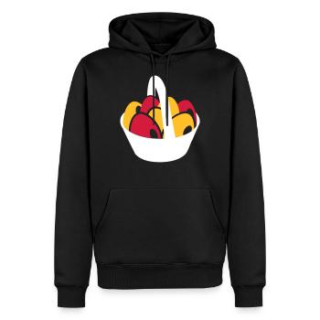 Ostern - Männer Premium Bio Hoodie - Schwarz - Vorne - Nico (187cm)