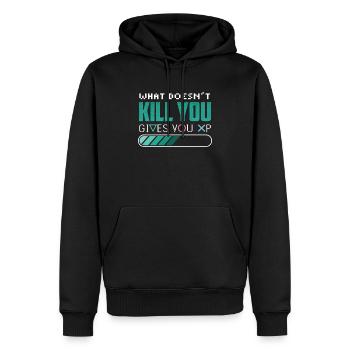 Chemise de joueur d'ordinateur de jeu cadeau drôle - Sweat à capuche Premium bio Homme - noir - Devant - Nico (187cm)