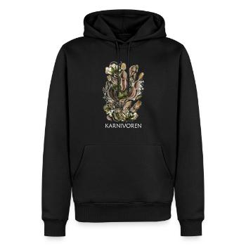 Venus flytray Carnivorous plant - Men’s Premium Organic Hoodie - black - Front - Nico (187cm)
