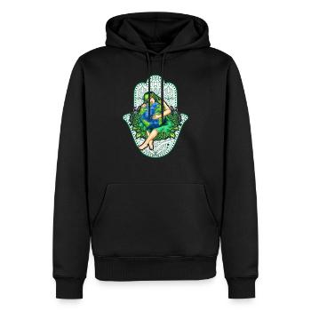 Mère Terre, Gaïa avec Mandala, Nature Idée cadeau - Sweat à capuche Premium bio Homme - noir - Devant - Nico (187cm)
