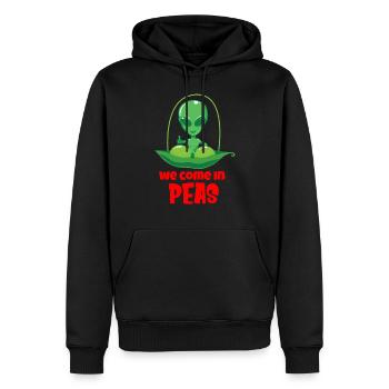 Alien Ufo Außerirdisch Aliens Area 51 - Männer Premium Bio Hoodie - Schwarz - Vorne - Nico (187cm)