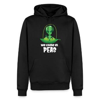 Alien Ufo Außerirdisch Aliens Area 51 - Männer Premium Bio Hoodie - Schwarz - Vorne - Nico (187cm)