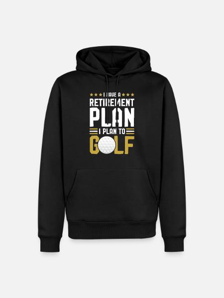 Golf golfer saying - Men’s Premium Organic Hoodie - black