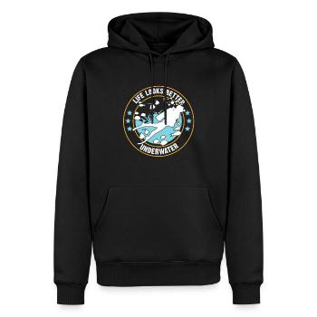 Tauchen Scuba Dive Taucher - Männer Premium Bio Hoodie - Schwarz - Vorne - Nico (187cm)