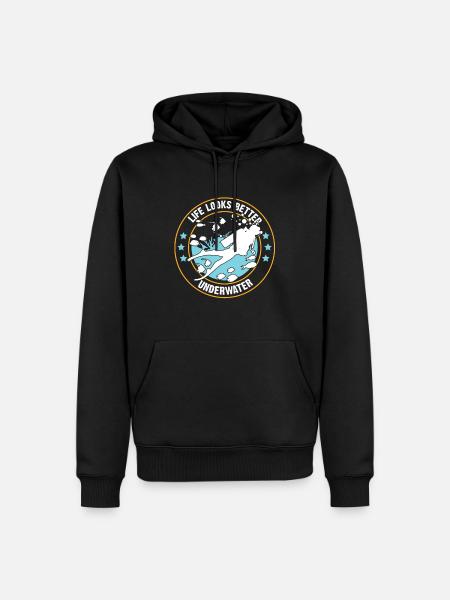 Tauchen Scuba Dive Taucher - Männer Premium Bio Hoodie - Schwarz