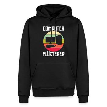 EDV Informationstechnologie Systemadministrator - Männer Premium Bio Hoodie - Schwarz - Vorne - Nico (187cm)
