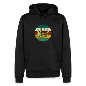Carnivorous plant Carnivores Venus - Men’s Premium Organic Hoodie - black - Front - Nico (187cm)