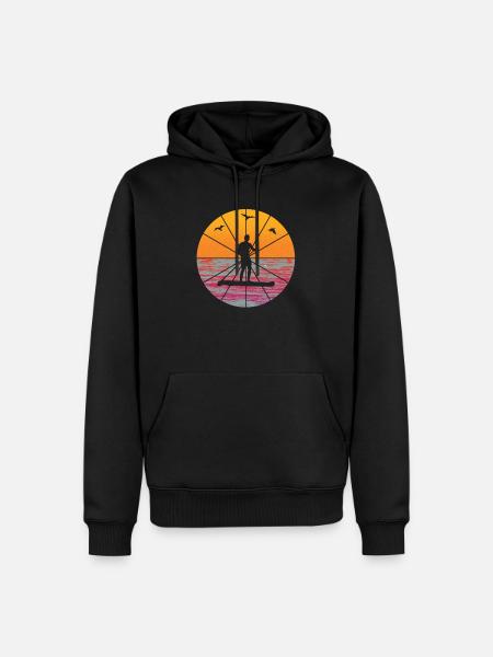 Stand Up Paddle Boarding Stand up paddle and paddle - Men’s Premium Organic Hoodie - black