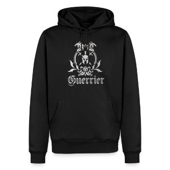 Krieger - Tabletop RPG T-Shirt - Männer Premium Bio Hoodie - Schwarz - Vorne - Nico (187cm)