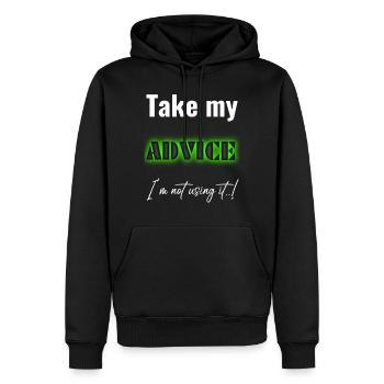 Lustig lustig lustig lustig lustig Lustig - Männer Premium Bio Hoodie - Schwarz - Vorne - Nico (187cm)