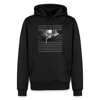 Halloween costume squelette majeur - Sweat à capuche Premium bio Homme - noir - Devant - Nico (187cm)