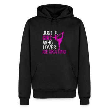 eiskunstlauf Mädchen - Männer Premium Bio Hoodie - Schwarz - Vorne - Nico (187cm)