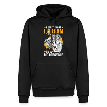 Motorrad Biker Motorcycle - Männer Premium Bio Hoodie - Schwarz - Vorne - Nico (187cm)