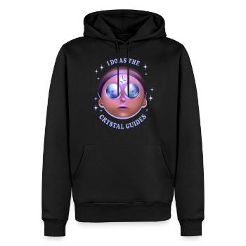 Rick Et Morty Le cristal guide Morty Head - Sweat à capuche Premium bio Homme - noir - Devant - Nico (187cm)