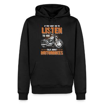 Motorbike Motorrad - Männer Premium Bio Hoodie - Schwarz - Vorne - Nico (187cm)