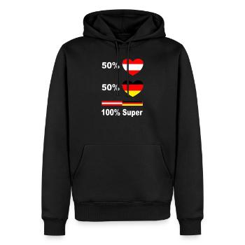 Austria Germany gift idea - Men’s Premium Organic Hoodie - black - Front - Nico (187cm)
