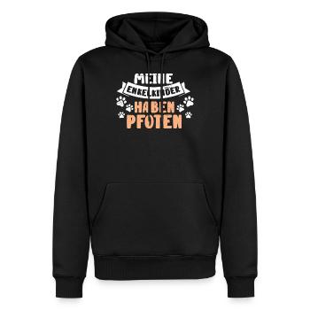 Hund Opa Hundehalter Hundeliebhaber Opi - Männer Premium Bio Hoodie - Schwarz - Vorne - Nico (187cm)