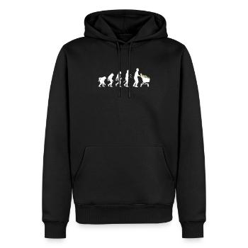 Supermarkt Einkaufswagen Shopping Kunden Evolution - Männer Premium Bio Hoodie - Schwarz - Vorne - Nico (187cm)