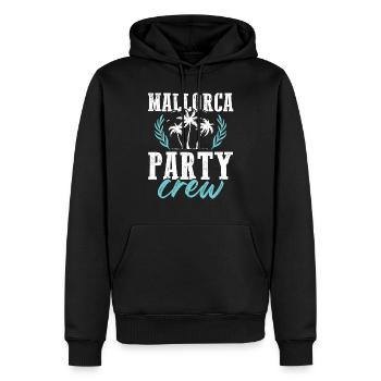 Mallorca Party Crew Beach - Men’s Premium Organic Hoodie - black - Front - Nico (187cm)