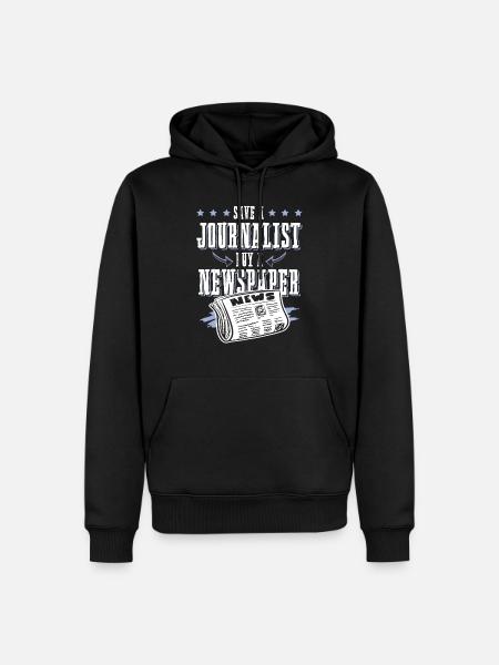 journalist zeitung - Männer Premium Bio Hoodie - Schwarz