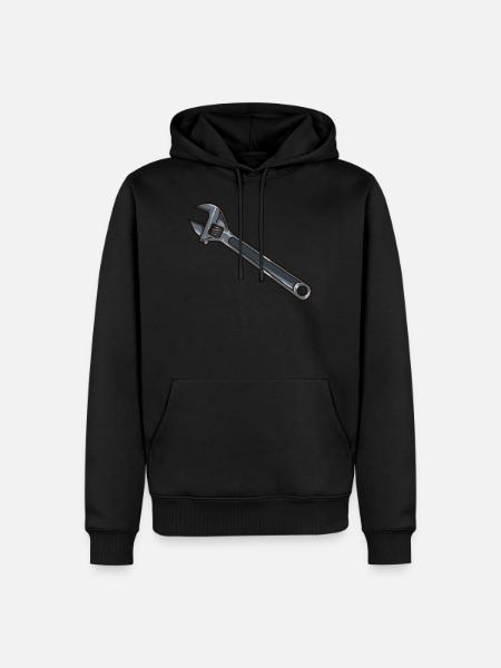 wrench - Men’s Premium Organic Hoodie - black