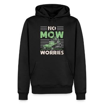 Jardinage Jardin plantes Horticulture Aménagement paysager - Sweat à capuche Premium bio Homme - noir - Devant - Nico (187cm)