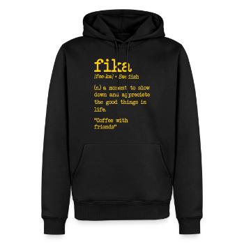 Sweden Sverige Scandinavia - Männer Premium Bio Hoodie - Schwarz - Vorne - Nico (187cm)