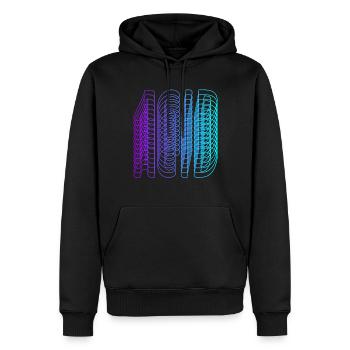 Acid House Vaporwave Techno House Music EDM-Liebha - Men’s Premium Organic Hoodie - black - Front - Nico (187cm)