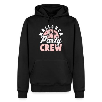 Mallorca Party Crew - Männer Premium Bio Hoodie - Schwarz - Vorne - Nico (187cm)