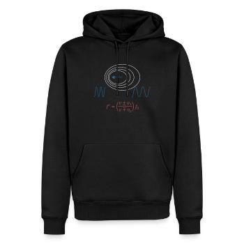 Physique Doppler effet cadeau physicien arbre - Sweat à capuche Premium bio Homme - noir - Devant - Nico (187cm)