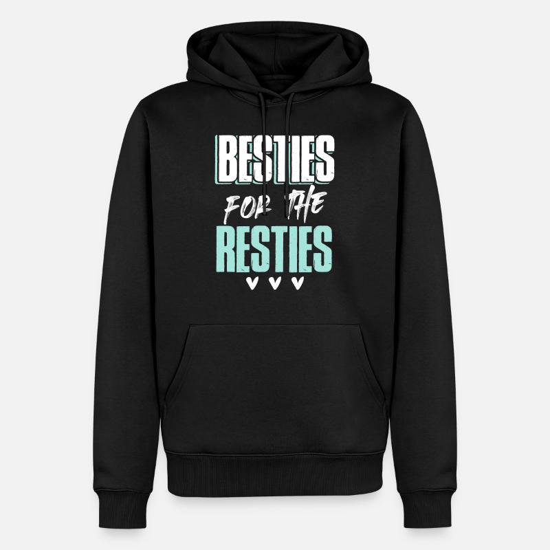 amis ami herz - Sweat à capuche Premium bio Homme - noir