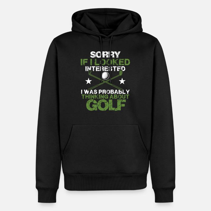golf golf - Sweat à capuche Premium bio Homme - noir