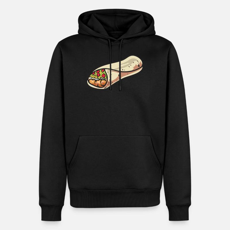 burrito - Men’s Premium Organic Hoodie - black