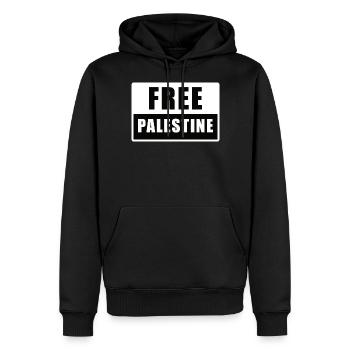 Free Palestine Palestine Freedom - Men’s Premium Organic Hoodie - black - Front - Nico (187cm)