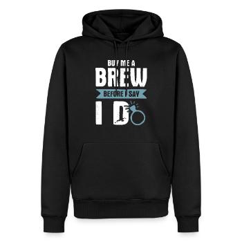 Bräutigam ring groom - Männer Premium Bio Hoodie - Schwarz - Vorne - Nico (187cm)