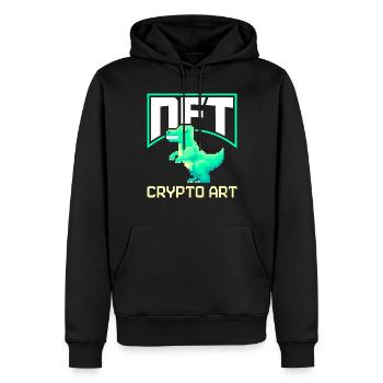 Nicht-fungible Token NFTs Krypto-Aktien NFT CRYPTO - Männer Premium Bio Hoodie - Schwarz - Vorne - Nico (187cm)