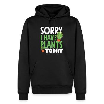 Indoor Plants Greenhouse Gardening Sorry I Have - Sweat à capuche Premium bio Homme - noir - Devant - Nico (187cm)