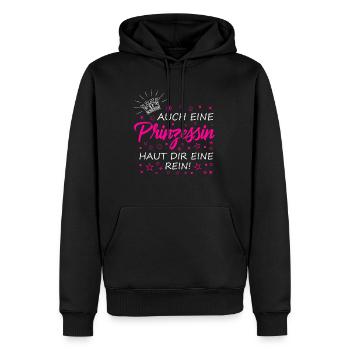 Feministin Prinzessin Königstochter Diva - Männer Premium Bio Hoodie - Schwarz - Vorne - Nico (187cm)