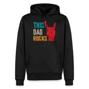 Metal Hand Devil Horns Rock and Roll Heavy Metal - Männer Premium Bio Hoodie - Schwarz - Vorne - Nico (187cm)