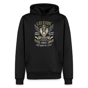 Club der alten Säcke 50 - 50. Geburtstagsgeschenk - Männer Premium Bio Hoodie - Schwarz - Vorne - Nico (187cm)