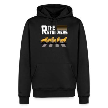 Meilleur chien Papa Golden Retriver - Sweat à capuche Premium bio Homme - noir - Devant - Nico (187cm)