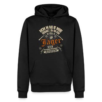 Wald Jäger Förster Jagd Humor Jägersprüche Hirsch - Männer Premium Bio Hoodie - Schwarz - Vorne - Nico (187cm)