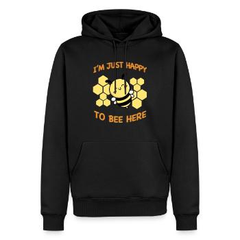 Biene Bienchen Imker - Männer Premium Bio Hoodie - Schwarz - Vorne - Nico (187cm)