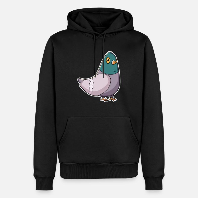 Taube Brieftaube Taubenflüsterer - Männer Premium Bio Hoodie - Schwarz
