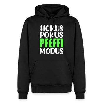 Junggesellenabschied Pfeffi Saufen Suff Vatertag - Männer Premium Bio Hoodie - Schwarz - Vorne - Nico (187cm)