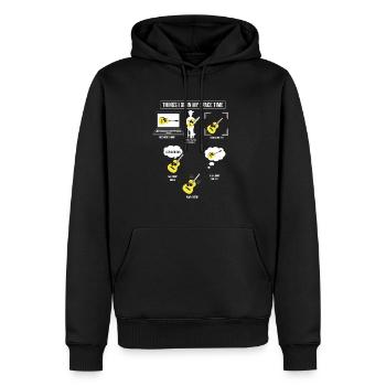 Gitarre Musik Gitarrist Papa Guitar Opa - Männer Premium Bio Hoodie - Schwarz - Vorne - Nico (187cm)