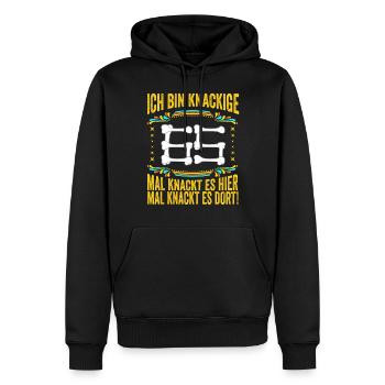 65 Geburtstag 65 Ehrentag 65 Jubiläum - Männer Premium Bio Hoodie - Schwarz - Vorne - Nico (187cm)
